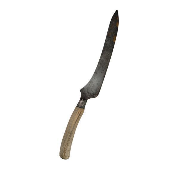 Antique Carving Knife with Antler‎ Handle - Picture 1 of 7